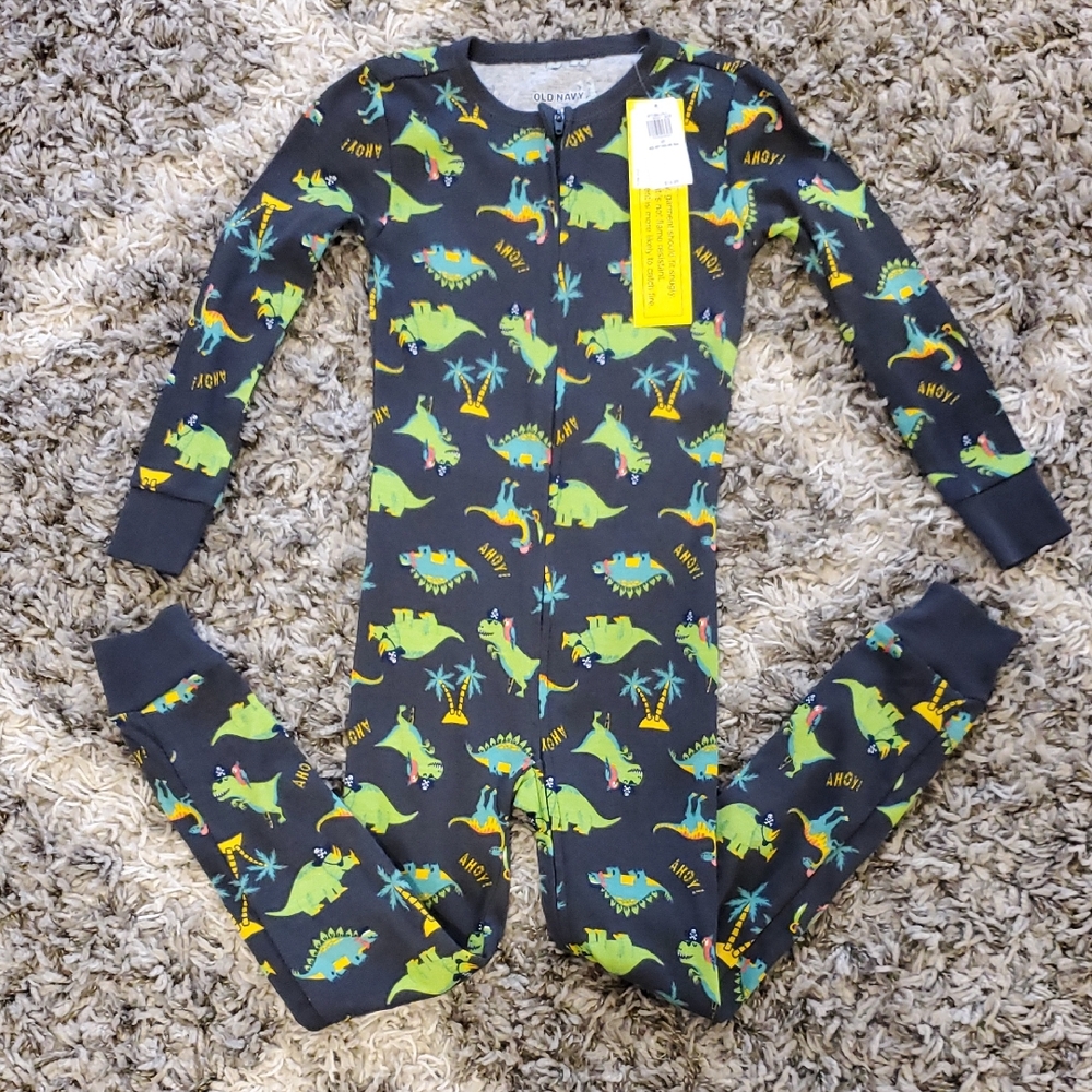 Old Navy Dinosaur Pirate Footless Pajamas